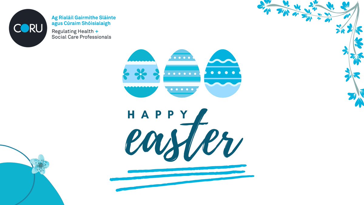 🐇 Wishing all our registrants, Council and Board members and many stakeholders a very Happy Easter! CáiscShona Duit! #HappyEaster