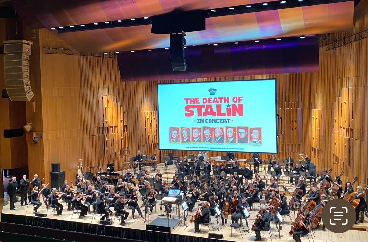 Congrats to all involved in putting on ‘The Death of Stalin’ last night at the Barbican. I’ve never laughed so much in a concert before..I loved it! Bravo @BBCSO @mrchriswillis @mattdunkleymuso @Aiannucci @tommyrpearson