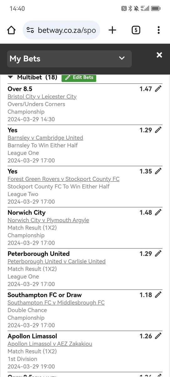 I just placed a bet with Betway. Tap here to copy my bet or search for this booking code in the Multi Bet betslip X6D98C86C betway.co.za/bookabet/X6D98…