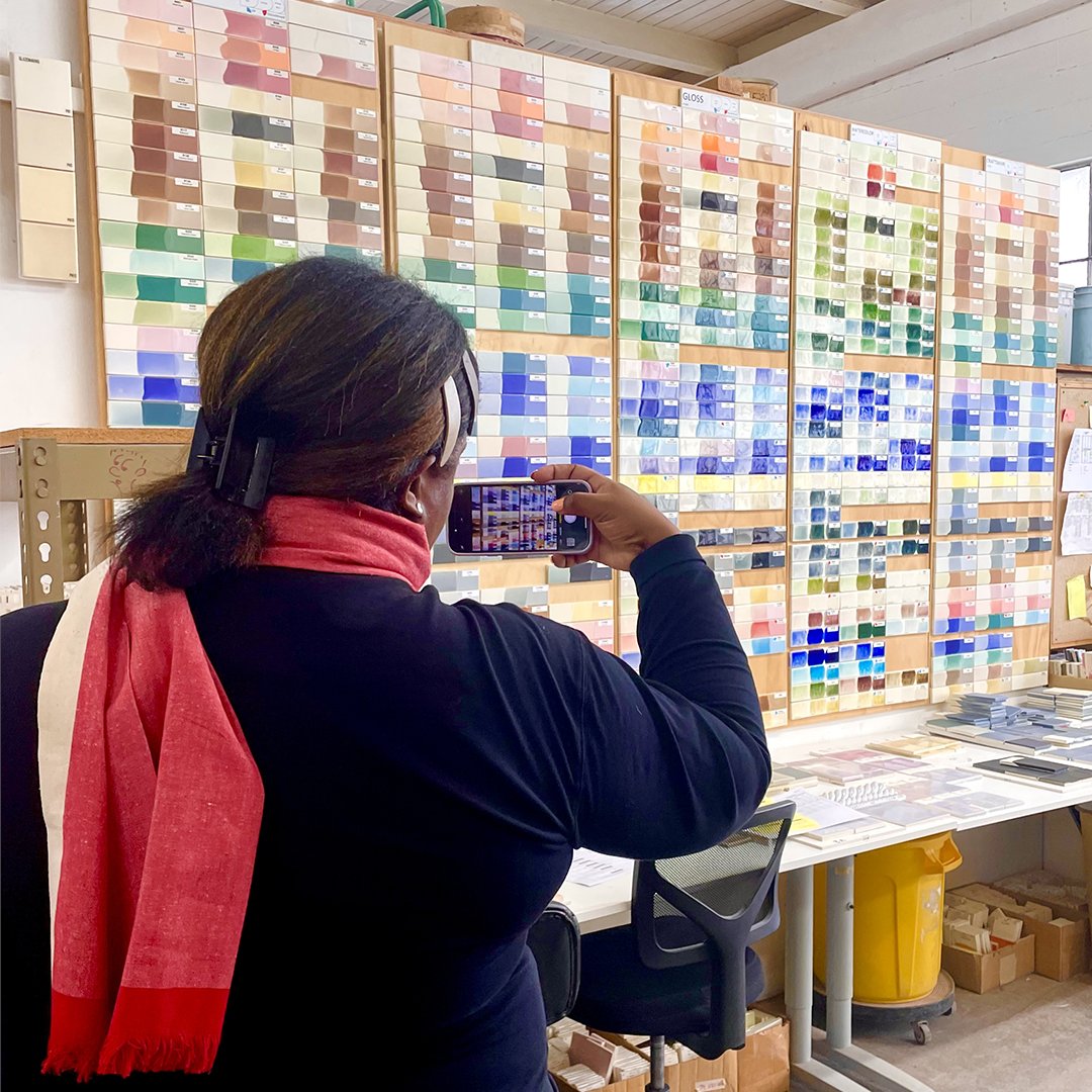 codesigncollab's tweet image. Last week we gathered the Portland design community to tour @prattandlarson studio. It was fascinating learning about the intricacies of the process behind handmade tile production! Stay tuned for more Portland field trips!
#PortlandDesign #MadeinPortland