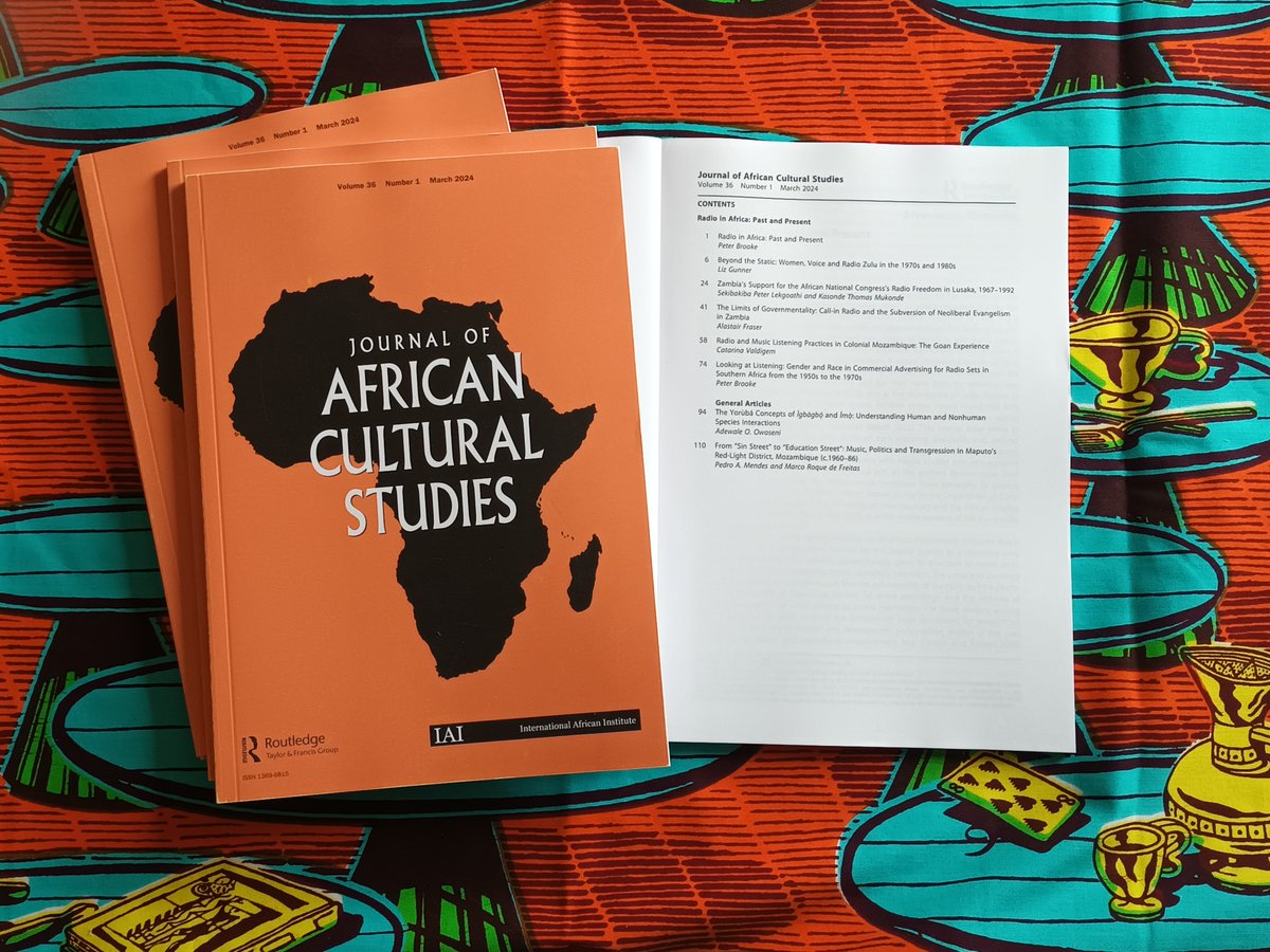 Just arrived, Volume 36(1) of @africajacs, a special issue on radio in Africa, past and present, guest edited by Peter Brooke. tandfonline.com/doi/full/10.10…