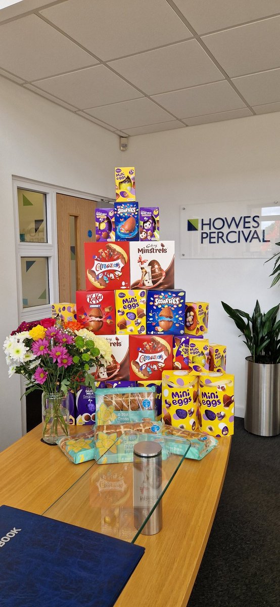 Massive thank you to the team at @HowesPercival Leicester for your very generous donation of Easter Eggs for our guests at @LeicesterBridge!