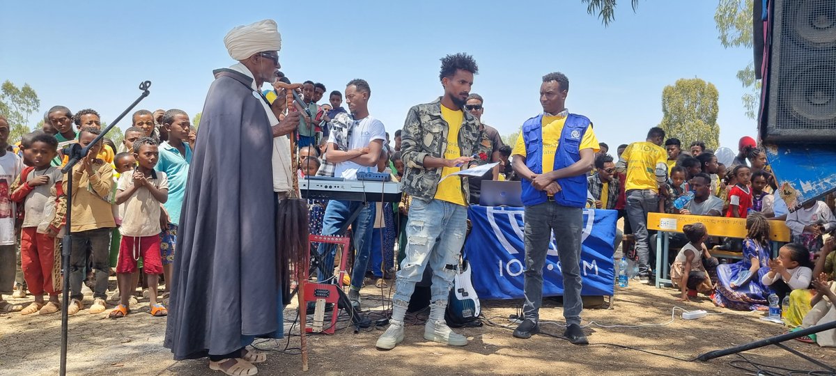 IOM Ethiopia celebrated #WorldWaterDay in Shire, Tigray through opening a rehabilitated water system, awareness-raising activities for the youth and discussions with partners around this year's theme: Water for Peace! 🙏 @USAIDSavesLives @eu_echo @MofaJapan_en