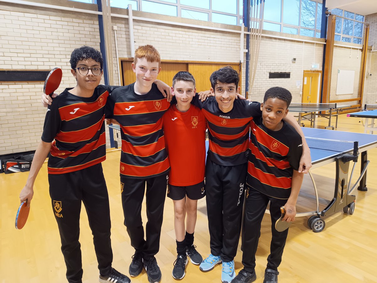 🏓Trailblazers! Congratulations to our table tennis teams who competed in the inaugural Harlow District competition! Special shoutout to the player of the tournament - Lucas, winning all of his singles matches! 🏆 #stmarkscelebrates