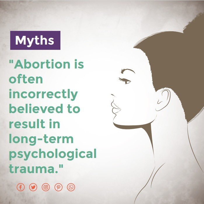 The truth is, research shows that the majority of individuals who choose abortion do not experience lasting mental health issues. Let's rely on facts, not stigma, to support access to safe and compassionate reproductive healthcare. #Abortionsioimmoral #safafeAbortion