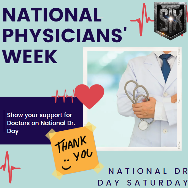 🥼🩺National Physicians' Week 🥼🩺It's National Dr. Day Saturday. Show your support for Doctors on National Dr. Day! @LuisSilva_STX @holland_marci @CanasofSTX @Ahmad_Al02 @jessermontez @JeremiahSchmit5 @STXspeaks