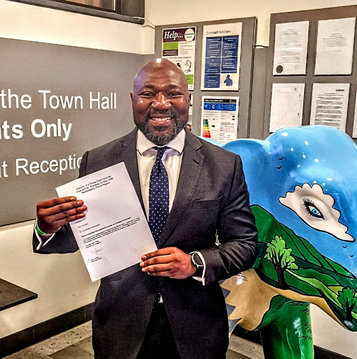 I am pleased to say that my nomination as candidate for the Thurs. 2 May Bedfordshire Police and Crime Commissioner (PCC) election has been validated and approved by the Returning Officer this morning. 💙 fest4bedspcc.co.uk #fest4bedspcc