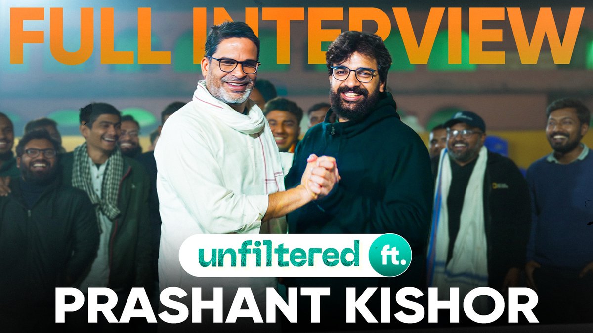 I visited Bihar’s Begusarai to interview Prashant Kishor during his @jansuraajonline Padyatra. Does PK feel guilty for helping a politician win in the past? This and a lot more in this video: unfilteredsamdish.page.link/uvdT