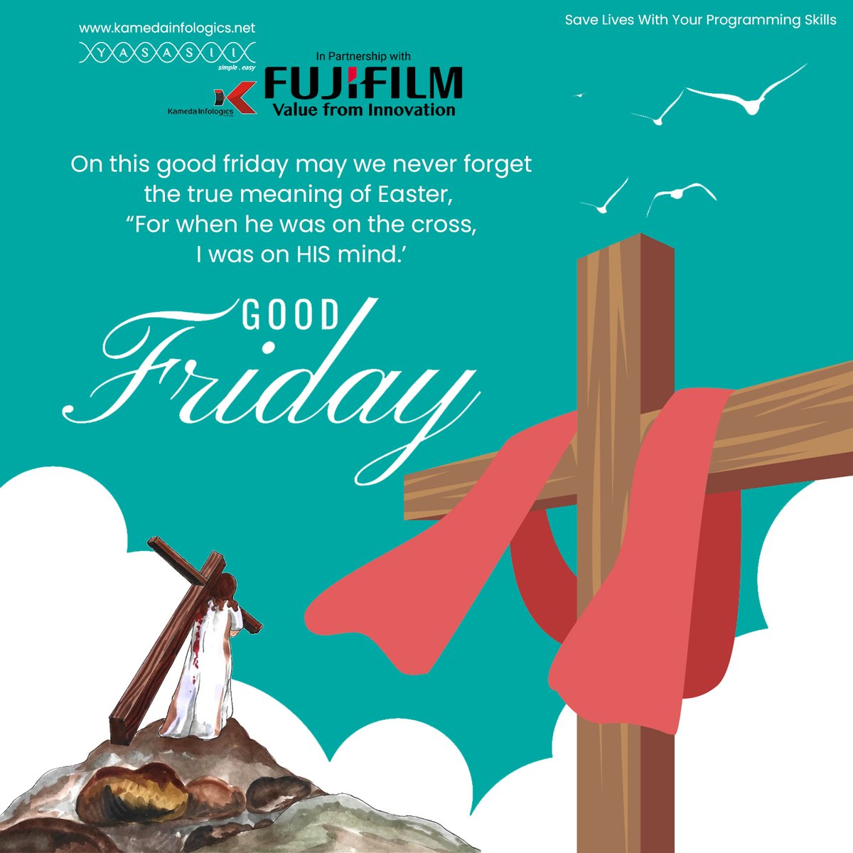 On this Good Friday, may we never forget the true meaning of Easter. 'For when He was on the cross, I was on His mind.'#GoodFriday #EasterWeekend #HolyWeek #Resurrection #Faith #Prayer #Redemption #Reflection #Spirituality