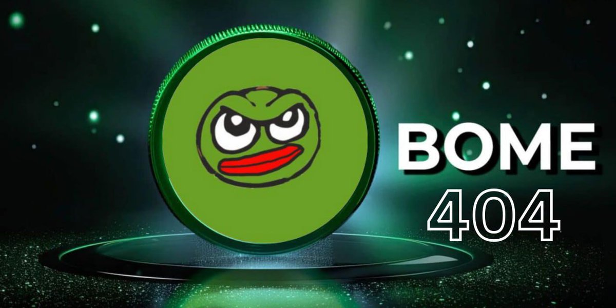 We would like to thank the community for participating and accompanying the #BOME404 project 🚀🚀

🔹We will list #BOME404 on #Raydium at 13:00 UTC today.

🔹We are also in discussions with MEXC, LBANK, and some other exchanges to list #BOME404 in the next few days.

Thank you❤️
