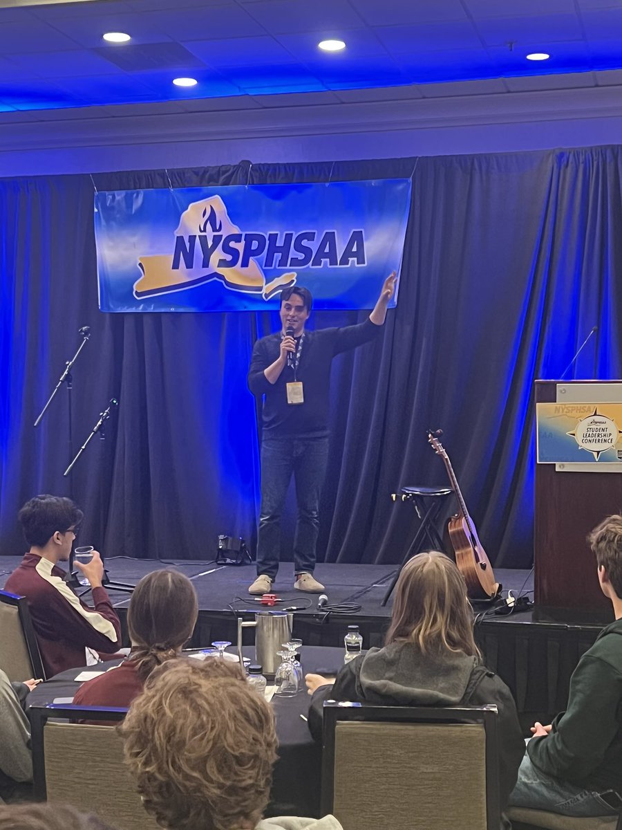 Our annual #NYSPHSAA Student Leadership Conference in Albany is underway! 

Check out some of our early morning moments, and check out #NYSPHSAALeads2024 to see the conference from the student-athlete view!

Thank you to our first keynote speaker of the day, <a href="/ladinabattle/">James Orrigo</a> 👏