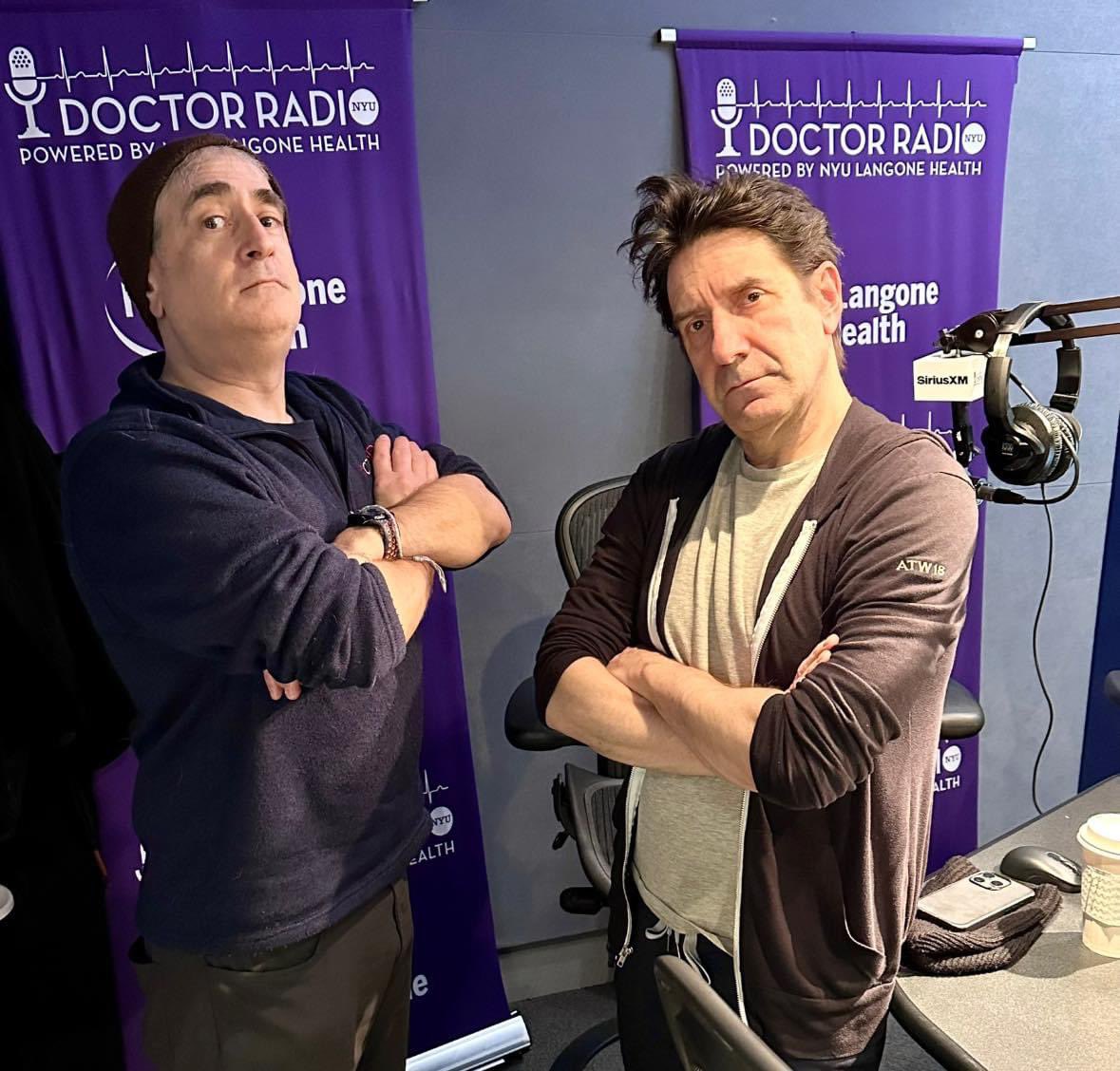 If Doctor Radio’s Emergency Medicine show (Thurs 8-10am ET) posed for an album cover ⬇️ What would the name of @askdrbilly & @heshiegreshie’s hit single be? @SIRIUSXM