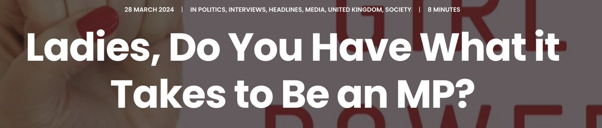 Bank Holiday Weekend fast approaching...surely there's time for another #YoungWriter? 🌟 Right you are. 🙌 Today, one journalist interviews #WomenInPolitics ! 🧠 Read and learn how they succeed in the challenging world of Westminster. Link 👉shoutoutuk.org/2024/03/28/lad…