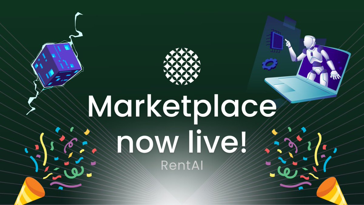 We're excited to announce that RentAI's marketplace is now live!

Find it at market.rentai.pro

🎉🎉🎉 $RENT