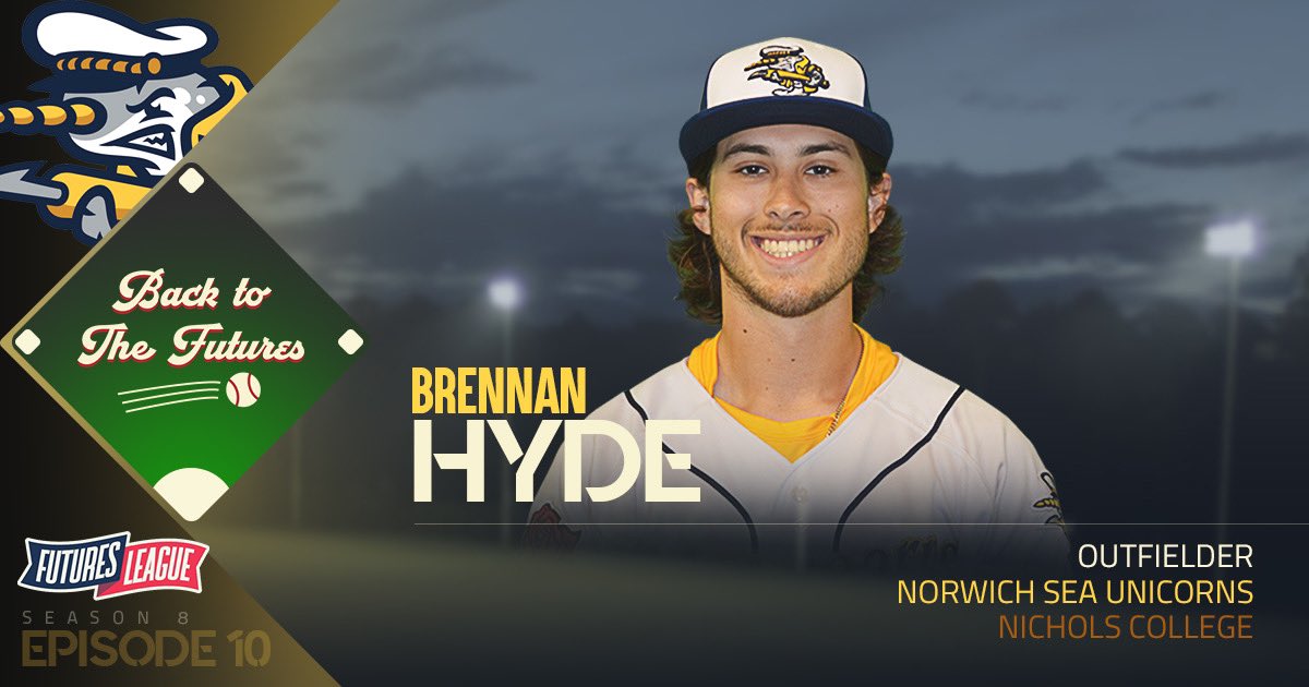 FuturesLeague's tweet photo. A 2023 champion that’s back for 2024 on 𝘽𝘼𝘾𝙆 𝙏𝙊 𝙏𝙃𝙀 𝙁𝙐𝙏𝙐𝙍𝙀𝙎!

@brennan_hyde13 talks about being a #FuturesLeague champion with the #SeaUnicorns🦄, his three-year summer ball career, @ncbison_bsbl and much more! 

Links ⬇️ #BacktotheFutures https://t.co/GnM5lE1SzU