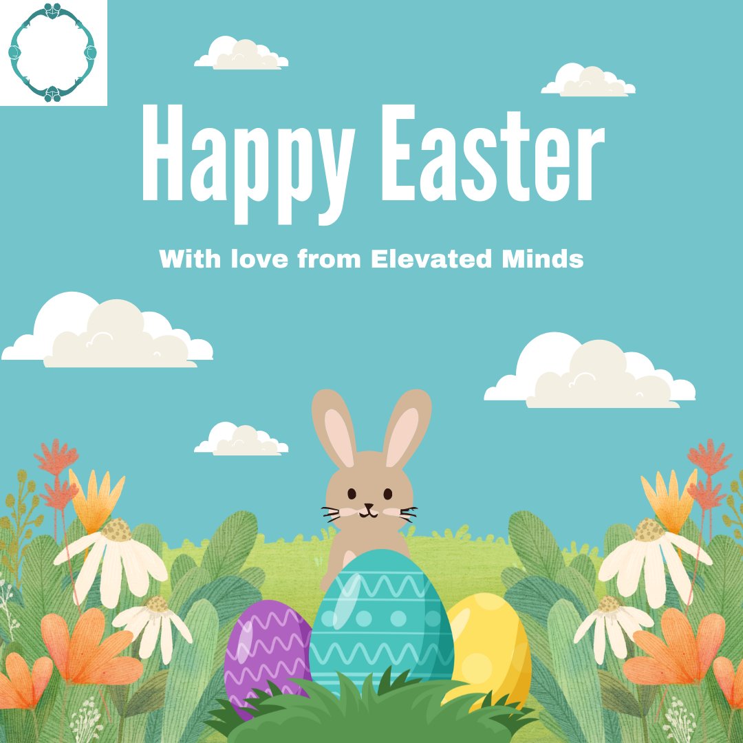 🌟 Wishing you a joyful Easter filled with hope, renewal, and endless blessings from all of us at Elevated Minds! 🐣✨ #EasterJoy #Renewal #ElevatedMinds elevatedmindscoaching.com