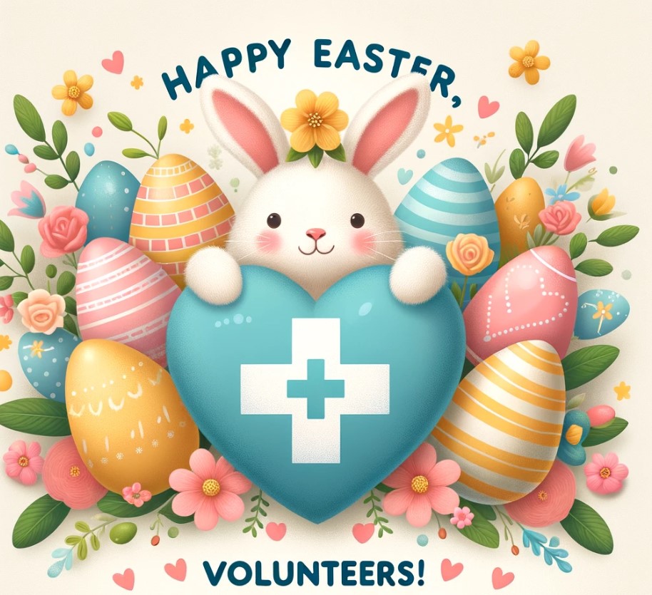 Huge thanks to our incredible volunteers for your dedication & hard work! 🌷 This Easter, may your hearts be filled with joy, peace, and pride for the positive impact you've made. 🐣 Wishing you all a Happy Easter.