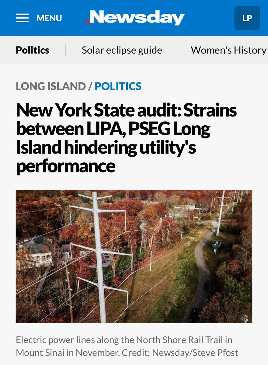 Key findings @GovKathyHochul from @NYSDPS 

PSEG doesn’t know how to market efficiency programs or evaluate the reality of implementing our climate law

It’s future resource plan for power generation does not meet the requirements of CLCPA

The solution? The LIPA Public Power Act