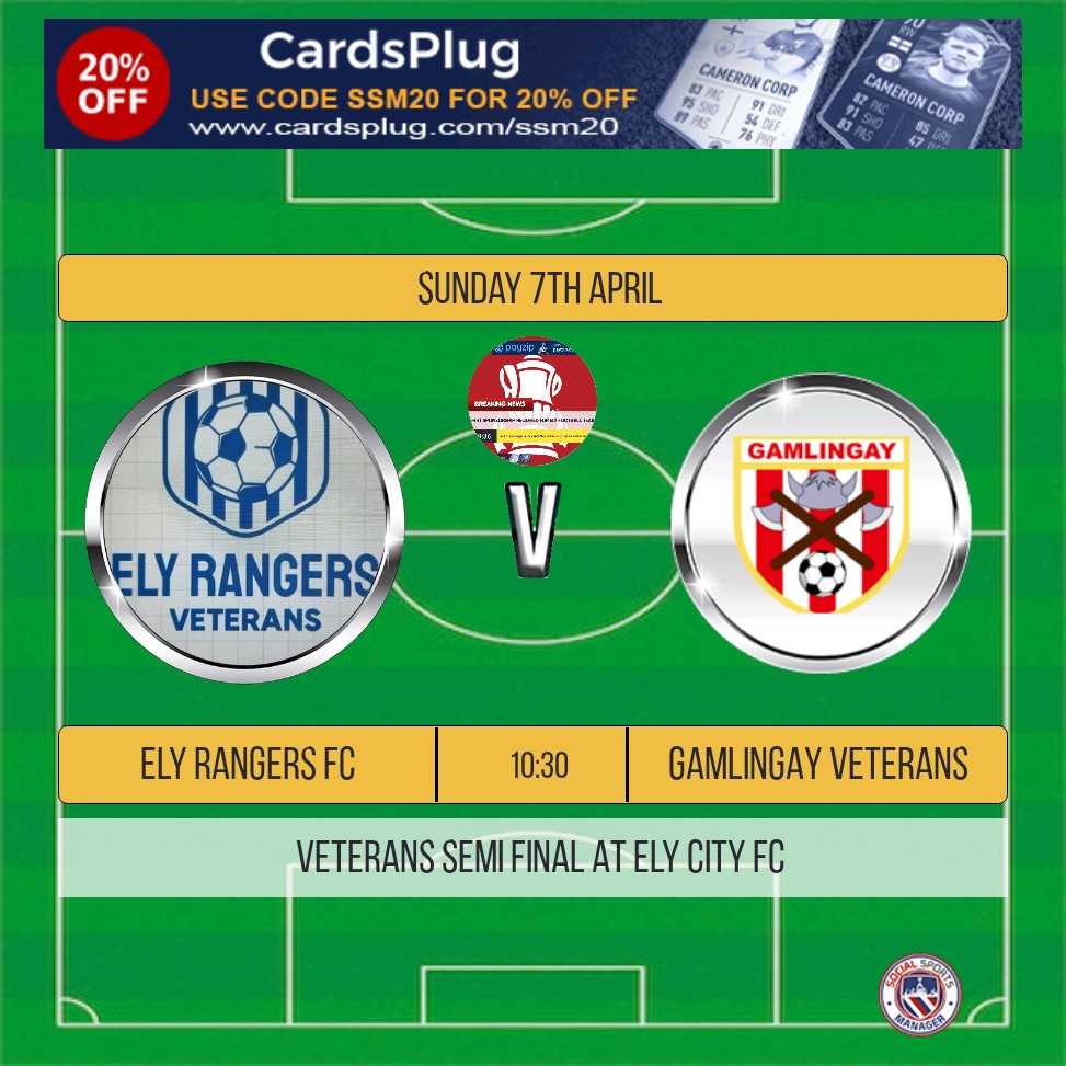 So we started the season slowly however we are now unbeaten this year and reached the Cup Semi Final. Please come and support us.