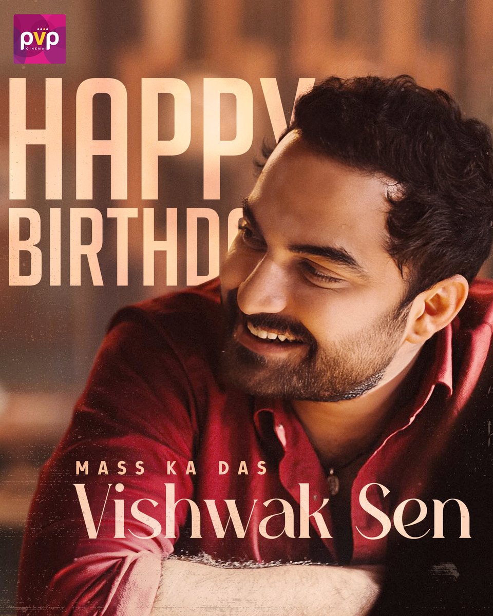 Join us in wishing our 'Mass Ka Das' @VishwakSenActor a very Happy Birthday! 🥳🎈 Cheers to your talent and all the magic you bring to the screen! ✨ #HBDVishwakSen 🎉