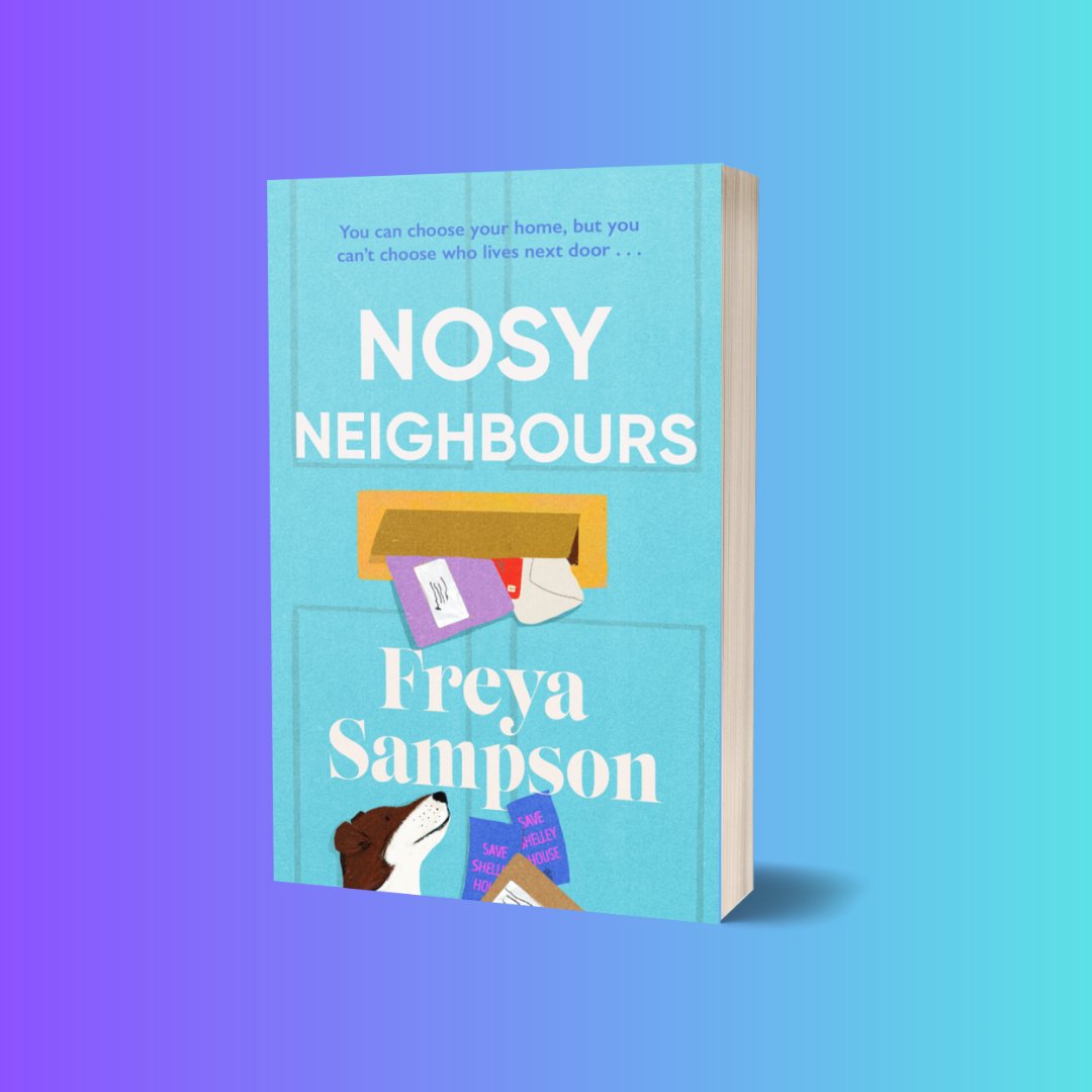 Nosy Neighbours by Freya Sampson is out today! Check out the beautiful cover 😍

...sworn enemies Kat and Dorothy become unlikely allies in their quest to save their historic home...

#NosyNeighbours #NewRelease #Booktails