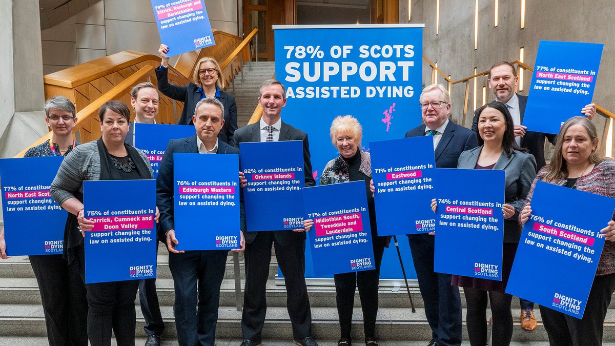 Today is truly an historic milestone for law change in Scotland. @Liam4Orkney's Assisted Dying Bill has been published in Holyrood. This is the Bill that over the next 12 months could change the law and provide choice, dignity and compassion for dying people in Scotland. 🧵🧵