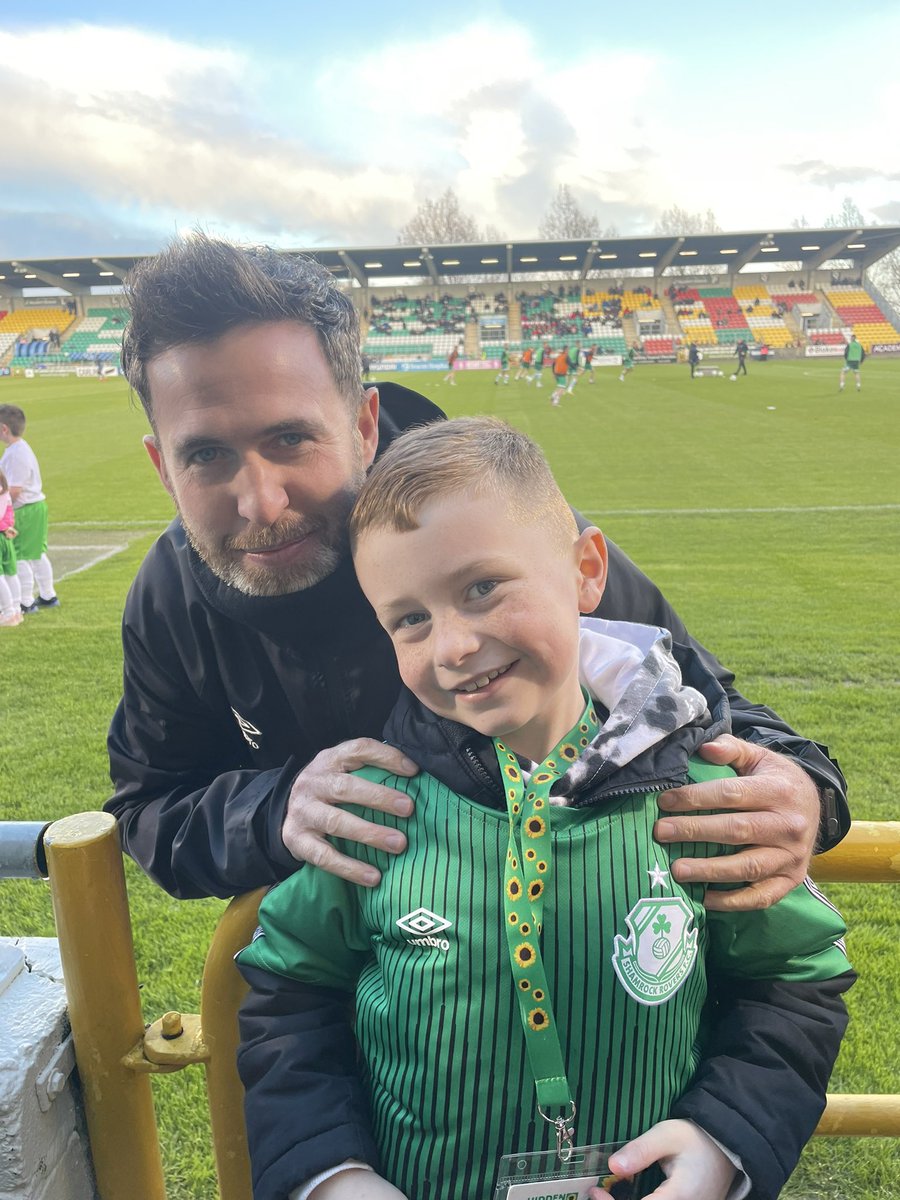 My boy is going to be a mascot at the match tomorrow 🎉🥰 he’s so excited, Autism really doesn’t hold him back from living his best life 🥹🫶🏼 <a href="/ShamrockRovers/">Shamrock Rovers FC</a>