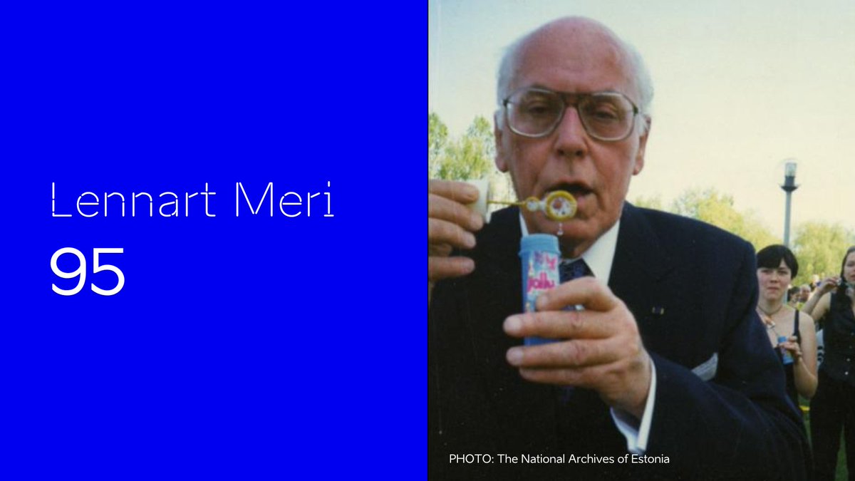 Today marks 9⃣5⃣ years since our former president Lennart Meri was born! 🎂 Lennart Meri, #Estonia's president, diplomat, ambassador & a beloved public figure, transformed 🇪🇪 from a small post-soviet country to a globally-recognized one. Thank you, Lennart!
