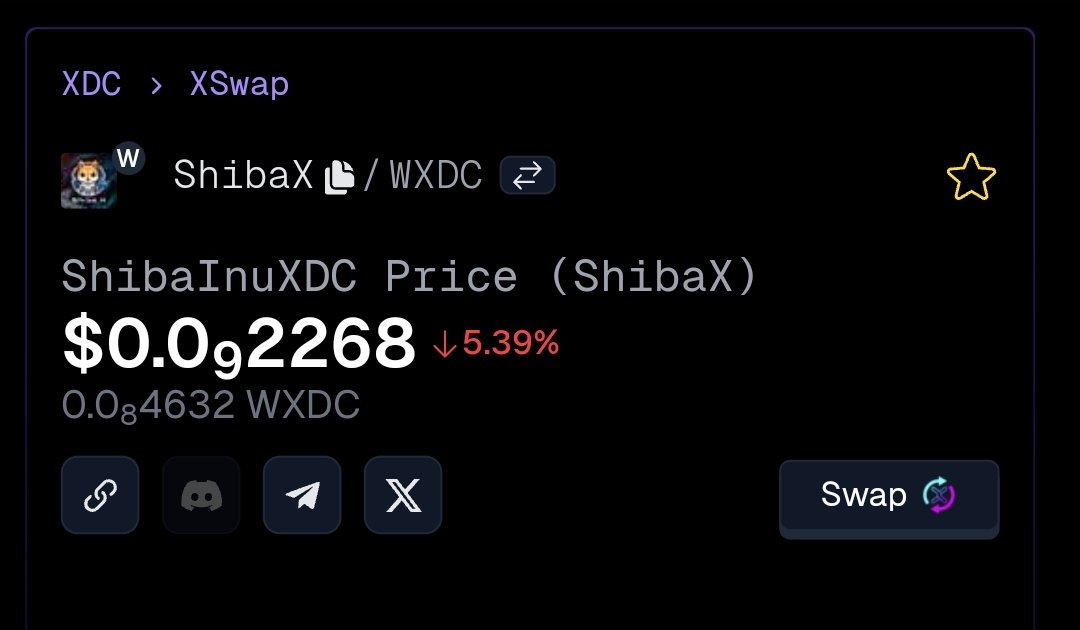 ShibaInuXDC's tweet photo. @GeckoTerminal Has Been Updated ✅

$ShibaX

#XDCNetwork #BuildOnXDC $XDC https://t.co/VGQuCBKcxx