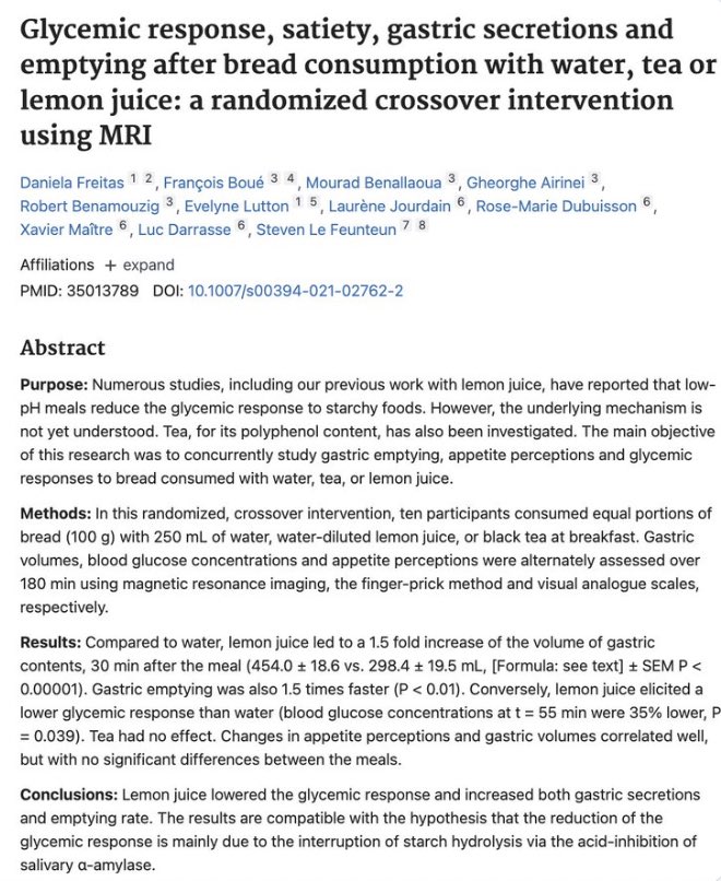 Öğünlerden önce tüketilen limon suyu, sindirim enzimlerinin daha fazla salgılanmasını ve midenin hızlı boşalmasını sağlar. Ayrıca kan şekeri yükselmesinin önüne geçer.

Yemeklerden önce limon suyu!
Mükemmel tüyo 👌