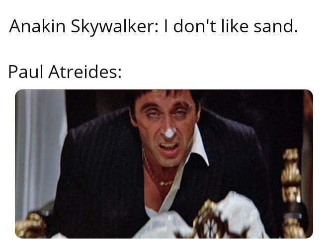 Character breakdown... <a href="/dunemovie/">DUNE</a> <a href="/starwars/">Star Wars</a>