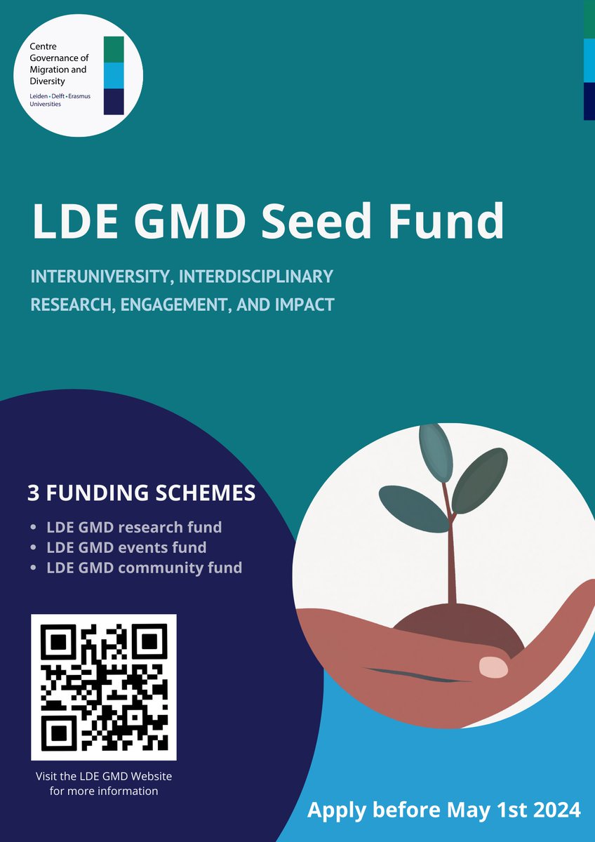 ‼️Attention early career academics! If you have a unique or innovative idea and want to bring it to life, LDE GMD has a great opportunity for you! 📢 We are excited to announce the LDE GMD Seed Fund ℹ️ Visit the LDE GMD website for more information gmdcentre.nl/lde-gmd-seed-f…
