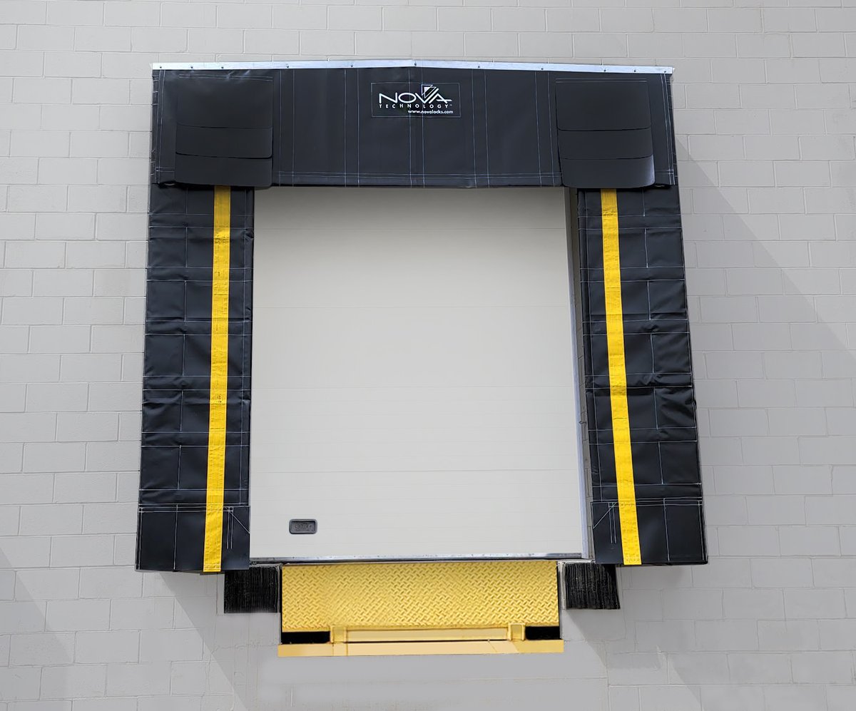 novalocks_usa's tweet image. Avoid costly building repairs and expensive replacements at the dock with a truck shelter designed to withstand impacts! The NOVA SS Dock Shelter has flexible foam side pads that bend and compress out of the way of off-center trailers to avoid damage.

#DockShelter #LoadingDocks