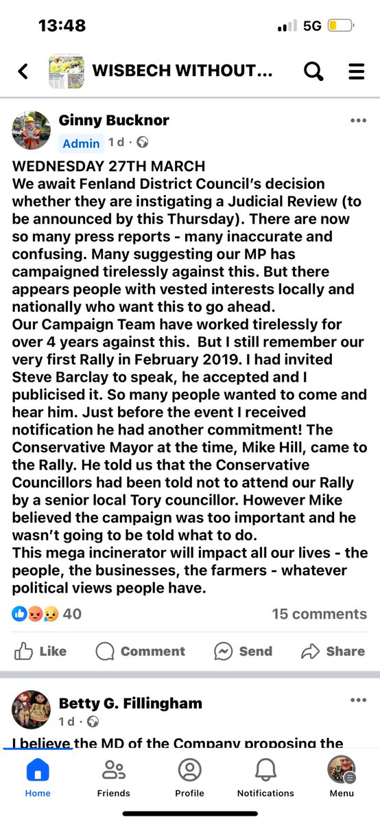 johnelworthy's tweet image. Squalid political shenanigans by @Conservatives in #Wisbech and #Fenland stopped @SteveBarclay engaging with @wiswinorguk  (attached) against #incinerator The disengagement in plain sight. MVV revelled in it and a @Conservatives government agreed it. Predictable but appalling