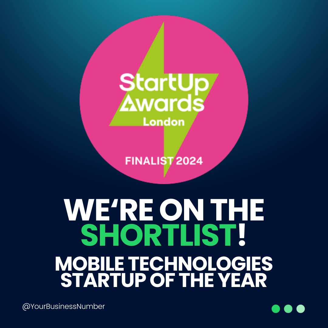 We're thrilled to make the shortlist for Mobile Technologies Startup of the Year with @StartUpNational!