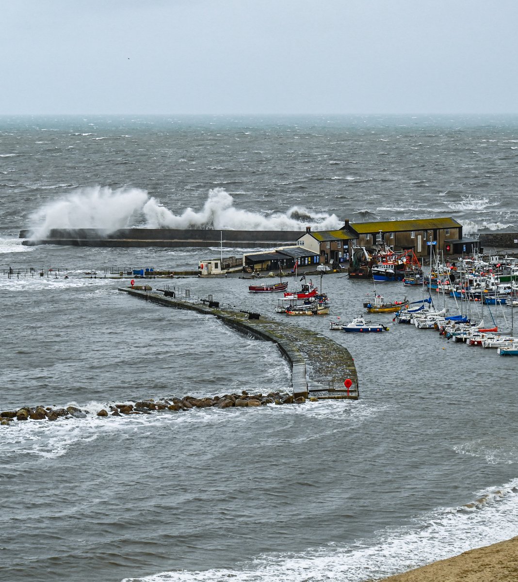 Stormy morning in Lyme Regis 🌊

#lymeregis #dorset #stormy #bigwaves #stormyseas #thecobb #lymeregisdorset #jurassiccoast #dorsetcoast #waves #wavewatching  #giantwaves  #roughsea