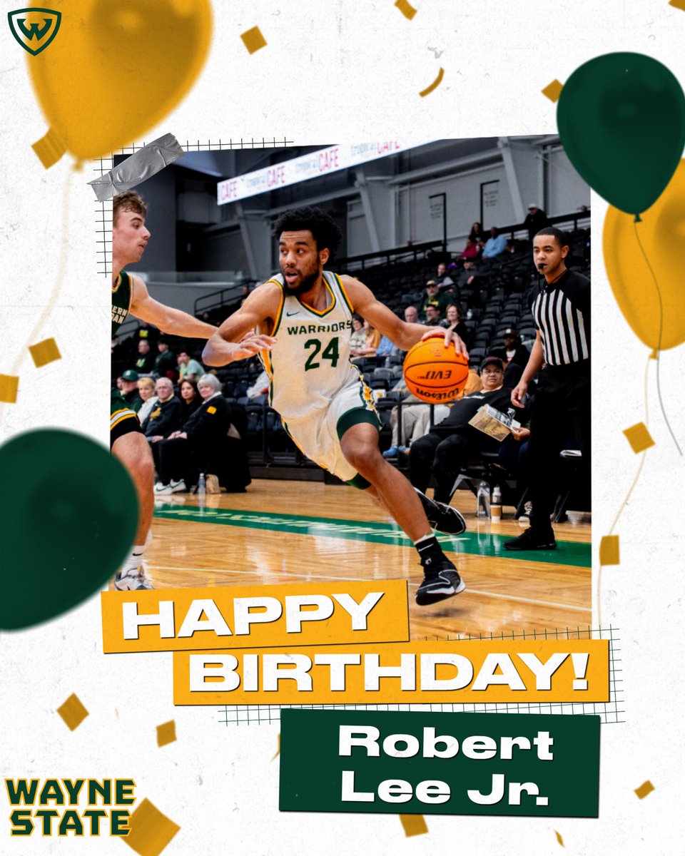 Help us wish a Happy Birthday to GLIAC freshman of the Year Rob Lee!