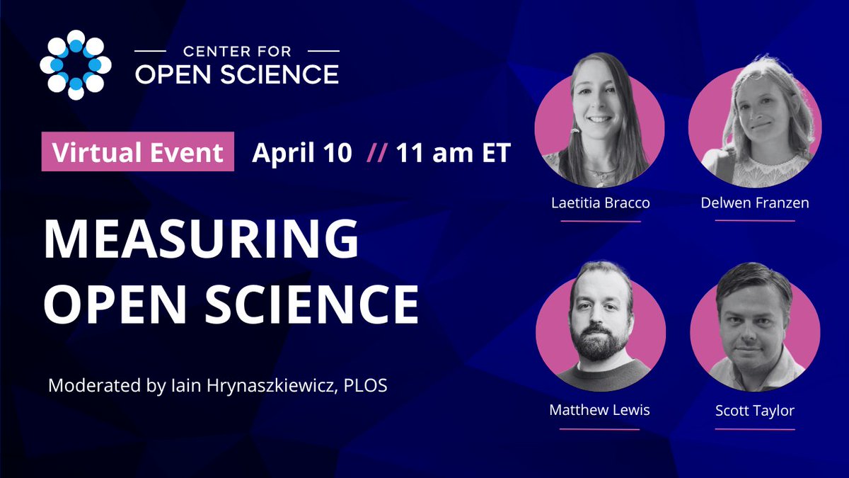 Join our webinar for deep insights into the current state of open science adoption. Hear from researchers, funders, and publishers as we explore innovative initiatives and metrics shaping open science practices. Register: cos-io.zoom.us/webinar/regist… #openscience #metascience