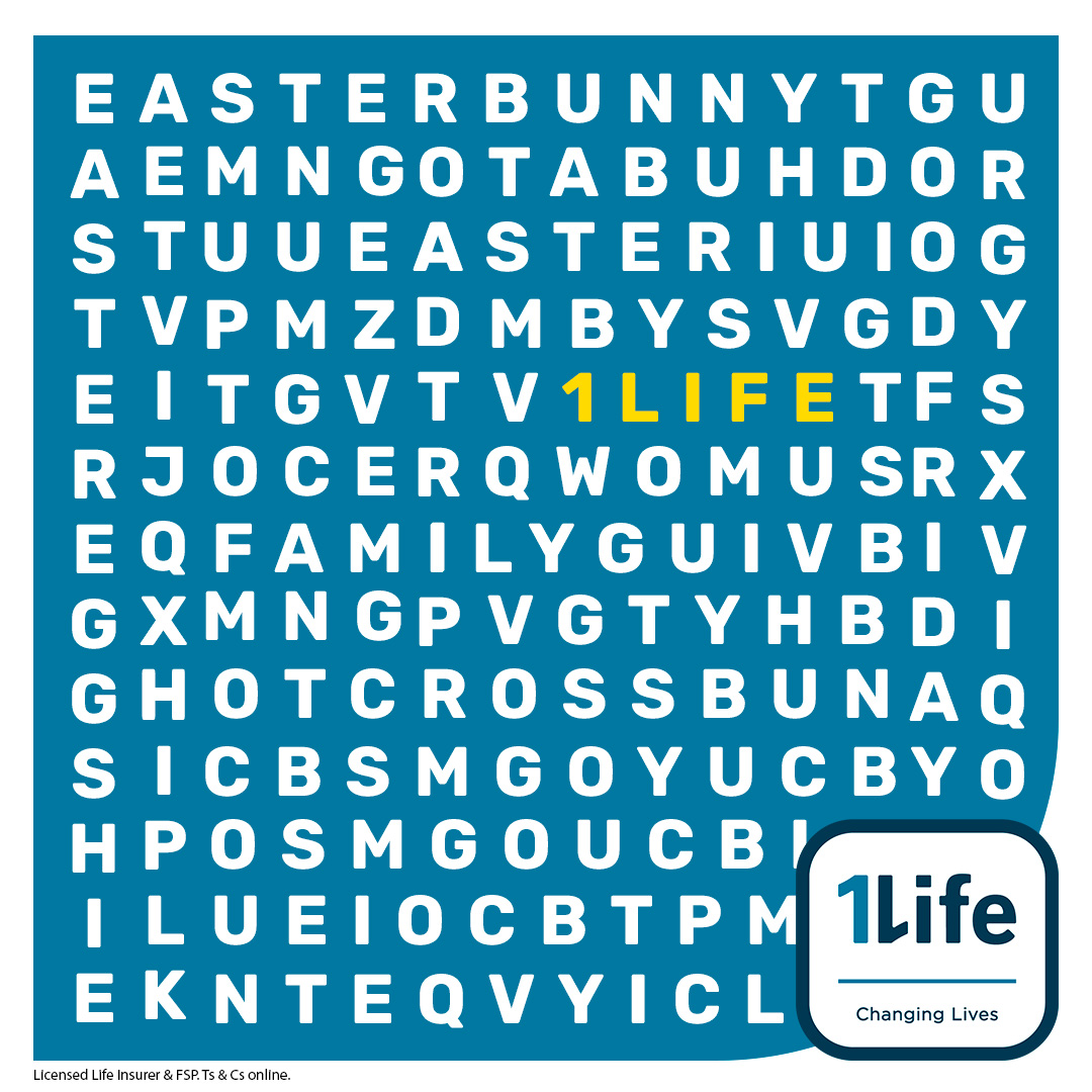 It’s a very special long weekend, Mzansi. Keep your loved ones entertained by finding the hidden words in our Easter puzzle. Then let 1Life take the guesswork out of the insurance you need to keep your family covered. #GenerationalWealth#1LifeChangingLives 🐇