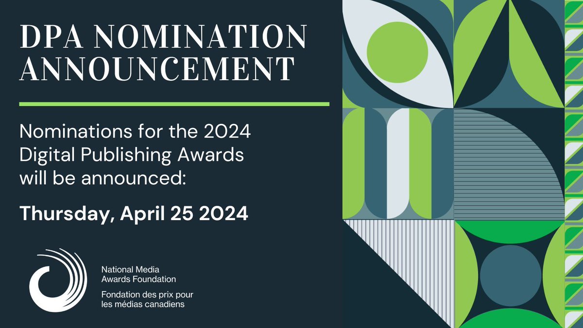 Thank you to everyone who submitted your best work for consideration at the 2024 Digital Publishing Awards! The 2024 DPA nominees will be announced Thursday, April 25. buff.ly/3eowizw