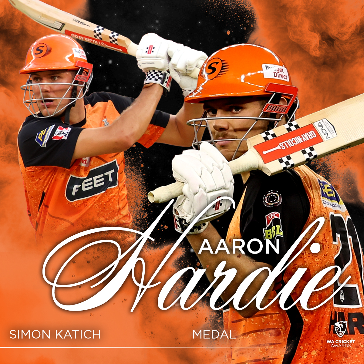 Destructive. Dependable. Daring. Our Skipper led from the front this #BBL season, a worthy winner of this year's Simon Katich Medal 🔥 #WACricketAwards #MADETOUGH