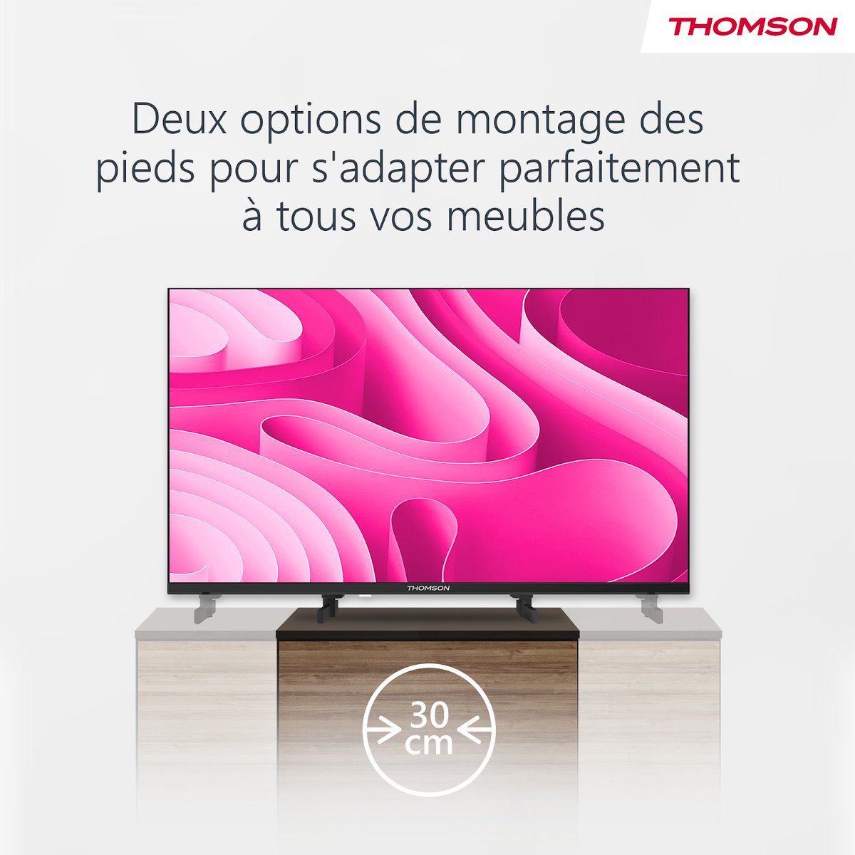 L'Innovation Utile selon #Thomson c'est proposer une gamme de TV conçue pour répondre aux besoins et usages du quotidien. Par exemple : la largeur des pieds du téléviseur pensée pour s'adapter à vos meubles !💡 ▶️ boulanger.com/c/televiseur/b… #ThomsonTV #ThomsonRenew #InnovationUtile