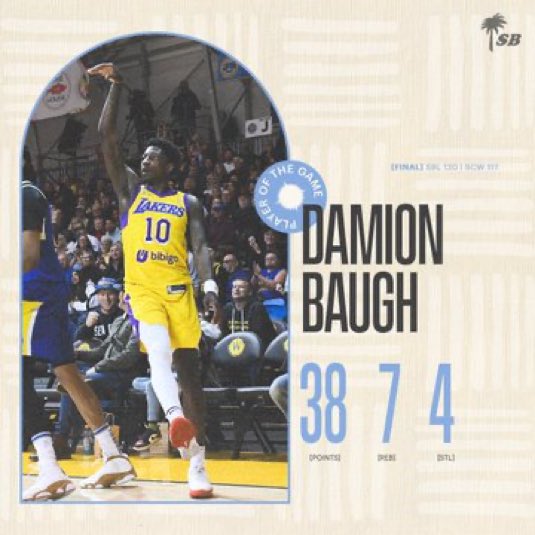 Damion Baugh would help any NBA team right now. Dude is playing at an unreal level every night. 🗣️LEAGUE HIM