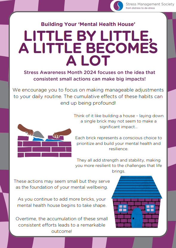 April is #StressAwarenessMonth. The theme is #LittleByLittle - Consistent, small actions can have a cumulative effect. NBT Library has resources to help with your mental health. Why not visit us? @NBTStaffExp @PandTNBT @NmskNbt @NSnahper @MedicineNbt @NBTWomenNetwork
