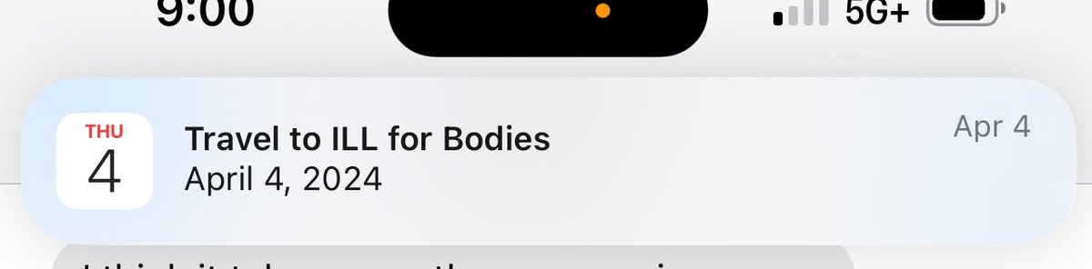 Thrilled to be presenting at University of Illinois Department of History’s “Bodies of Knowledge: A Symposium on the History of Medicine, Science, and the Embodiment of Difference” next week. Alarmed that this is how I set my calendar reminder