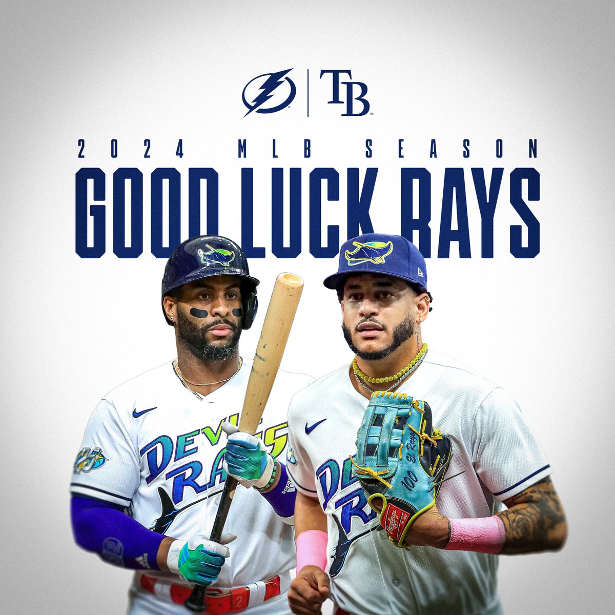It's your time to shine, @RaysBaseball 🤩

Good luck this season! 

#TeamTampaBay | #GoBolts