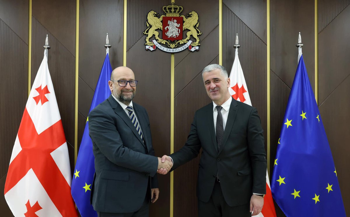 Otar Shamugia meets Boban Ilic, Secretary General of the Regional Rural Development Standing Working Group (SWG) in Southeast Europe #Ministry #Environmental #Protection #Agriculture #Georgia #SWG #Cooperation mepa.gov.ge/En/News/Detail…