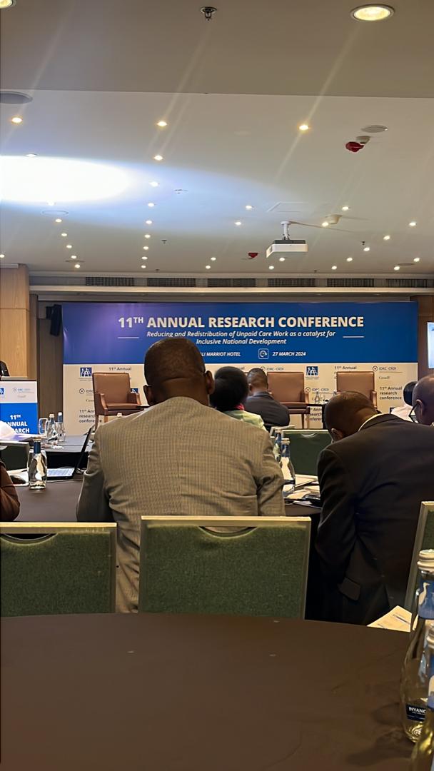 We participated in the11th Annual Research Conference organized by @iparrwanda themed 'Reducing & redistribution of the burden of unpaid care work as catalyst for inclusive national development ' It was opportunity to devise ways of how it’s recommendations can be implemented.