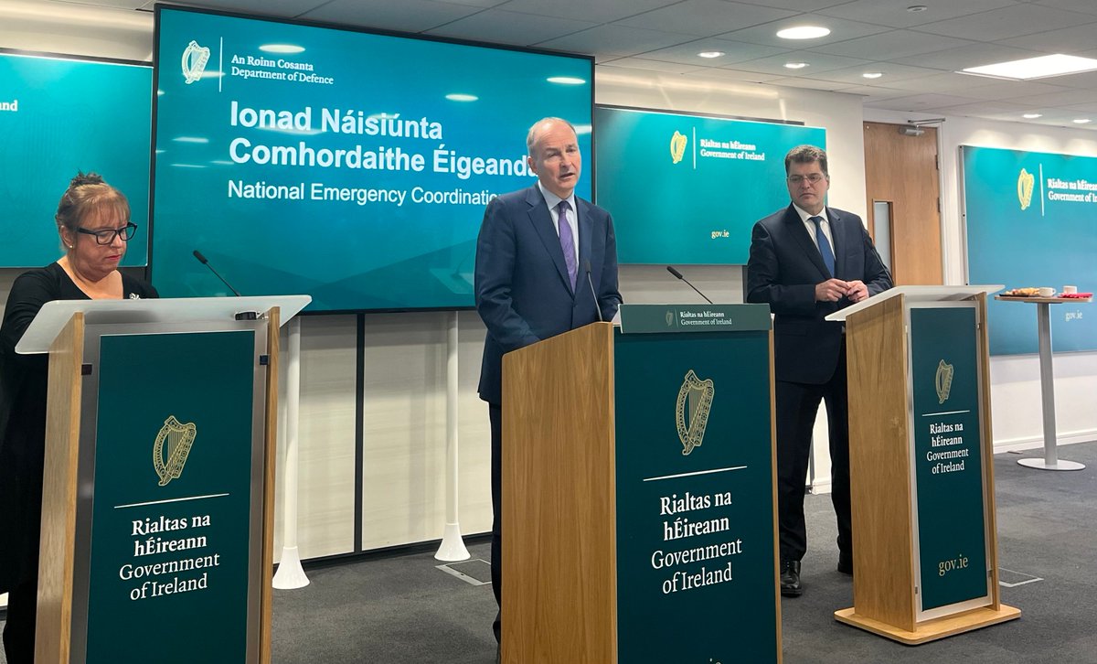 Today, Tánaiste and Minister for Defence @MichealMartinTD published the results of Ireland's National Risk Assessment 2023 with EU Commissioner for Crisis Management @JanezLenarcic Full report available at gov.ie/en/press-relea… #emergencyplanning