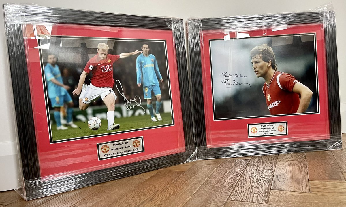 I’m raffling off three fantastic items in aid of @SPFCHARITY all come with COA & it’s £5 = 1 go or £10 = 3 goes, 1st out gets first pick etc, cash raised will go to the charity, if you would like to enter drop me a DM for the bank details #MUFC #Scholes #Robson #Zlatan plz RT